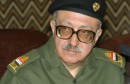 Iraqi Deputy Prime Minister Tariq Aziz speaks to an Egyptian delegation in Baghdad February 25, 2003..