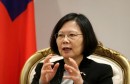 Taiwan's President Tsai Ing-wen speaks during an interview in Luque
