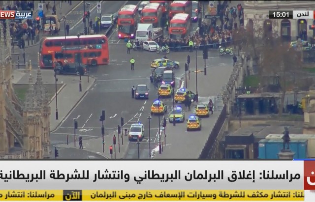إصابا 12 شخص على الأقل قرب البرلمان البريطاني