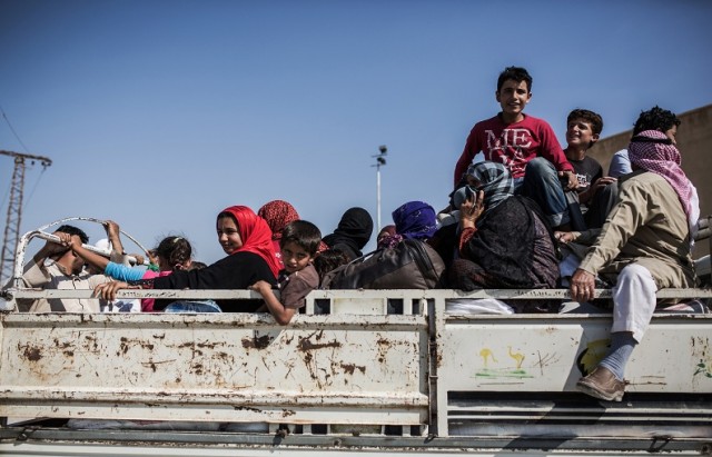 SYRIA-KURDS-TURKEY-REFUGEES- syrie  سوريا لاجئيين أكراد