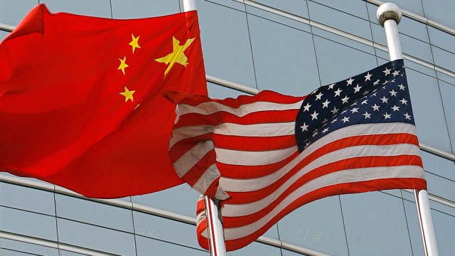 china_USA drapeau  علم أمريكية الصين