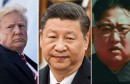ترامب و كيم و رئيس الصين