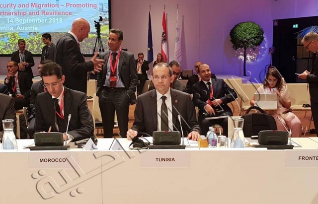 وزير الداخلية يستعرض في مؤتمر وزاري بالنمسا حول الأمن والهجرة جهود تونس في مجال التصدي للهجرة غير النظامية