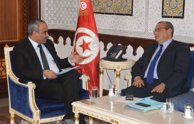 محمّد رضا شلغوم وزير الماليّة يلتقي بالسيّد سمير ماجول ي إطار مواصلة اللقاءات حول مشروع قانون الماليّة لسنة 2019.
