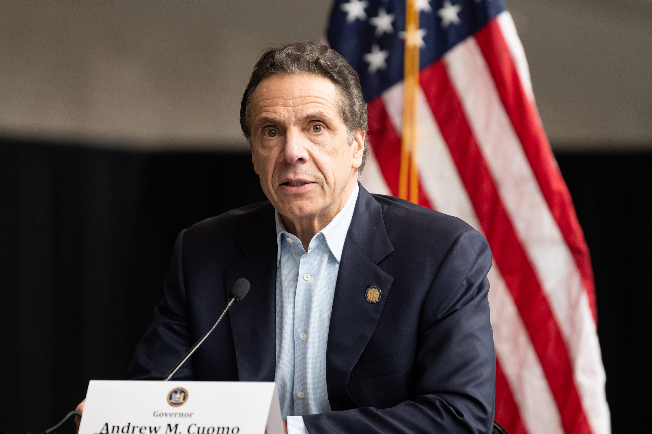 Governor Andrew Cuomo Press Conference in New York, US