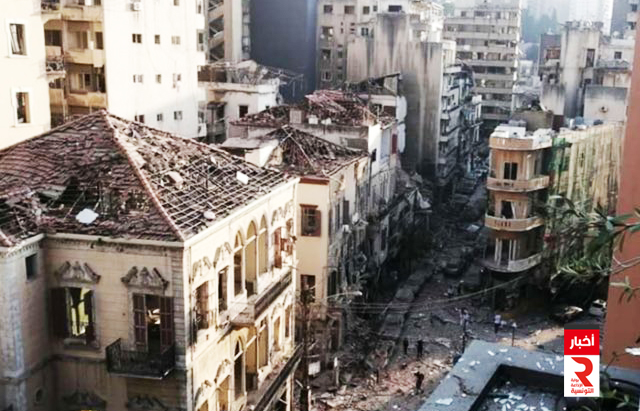 الدمار الانفجار لبنان