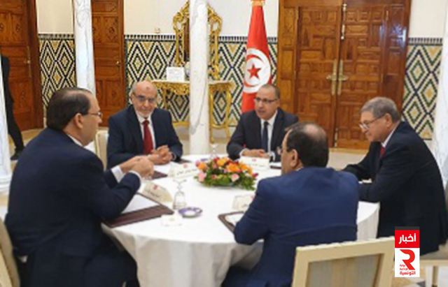 رئيس الحكومة المكلفة هشام المشيشي يلتقي برؤساء الحكومات السابقين