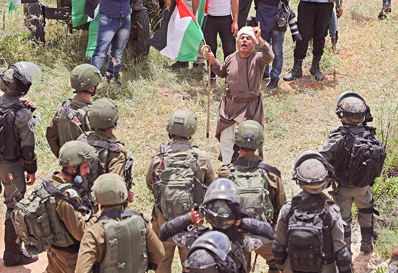 Atalayar_Manifestante Palestino Israel