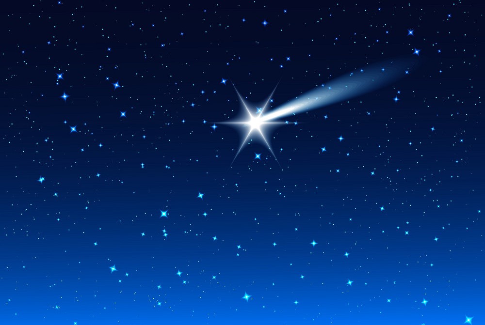 night-sky-star-drops-in-sky-make-wish-vector-7405815